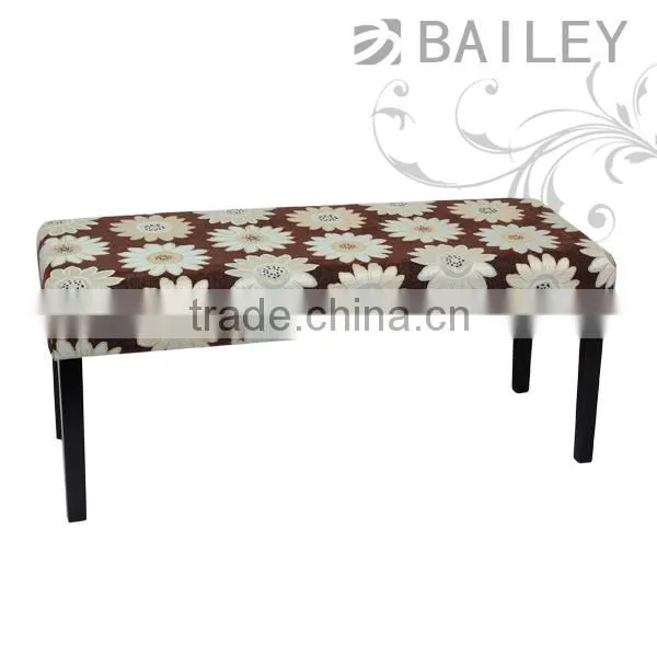 TOP Sale!!!Faux leather modern long bench with eight buttons on the top