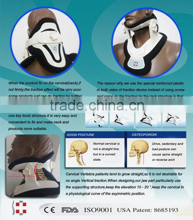 hot new products for 2015 physiotherapy cervical neck traction from China manufacture