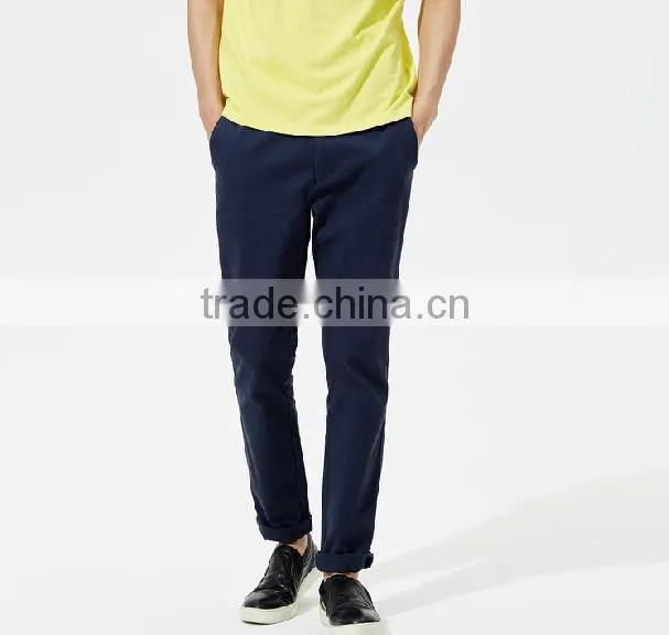 mens fashion cotton spendex leisure pants