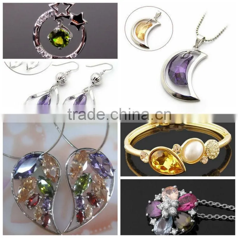 Fashionable useful light amethyst cubic zirconia gemstone