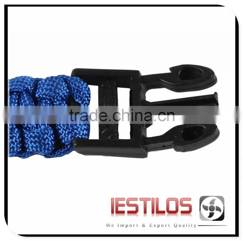 4mm paracord With Whistle Buckle Survival Bracelet