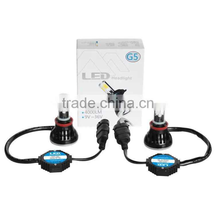 wholesale 80W Auto LED headlight bulbs 9012 12v 24v h1 h3 h7 h11 9005 9006 H/L9004 9007 H13 H4 car led headlight h16