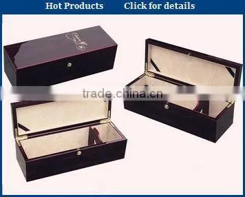 2015 luxury wholesale glossy wine box finished