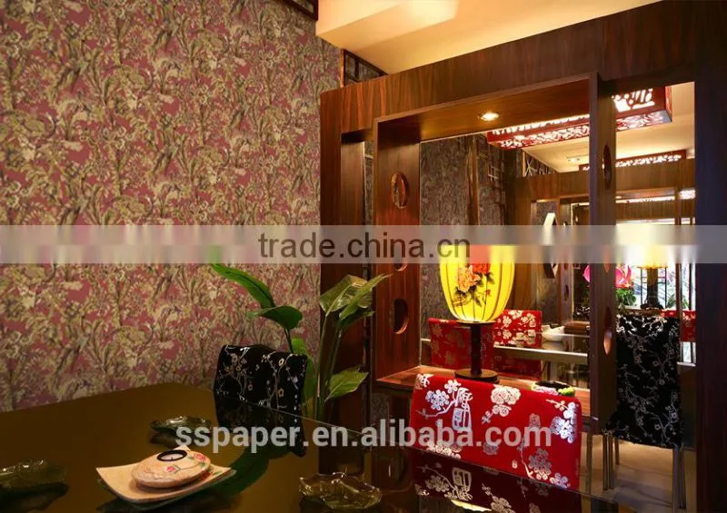 2016 New Fashion chinese wood finish wallpaper