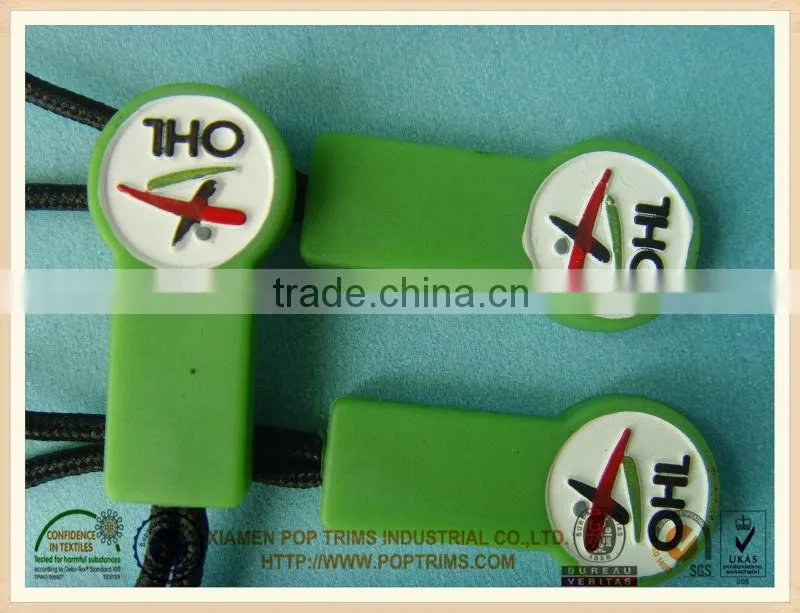 soft rubber zipper slider puller