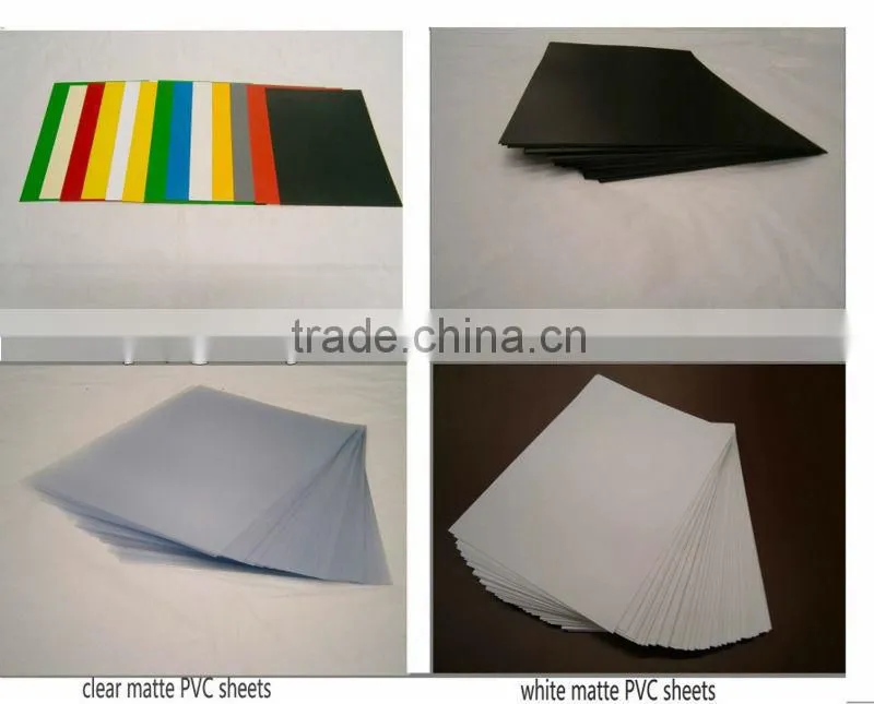 PVC rigid sheets white mat/mat