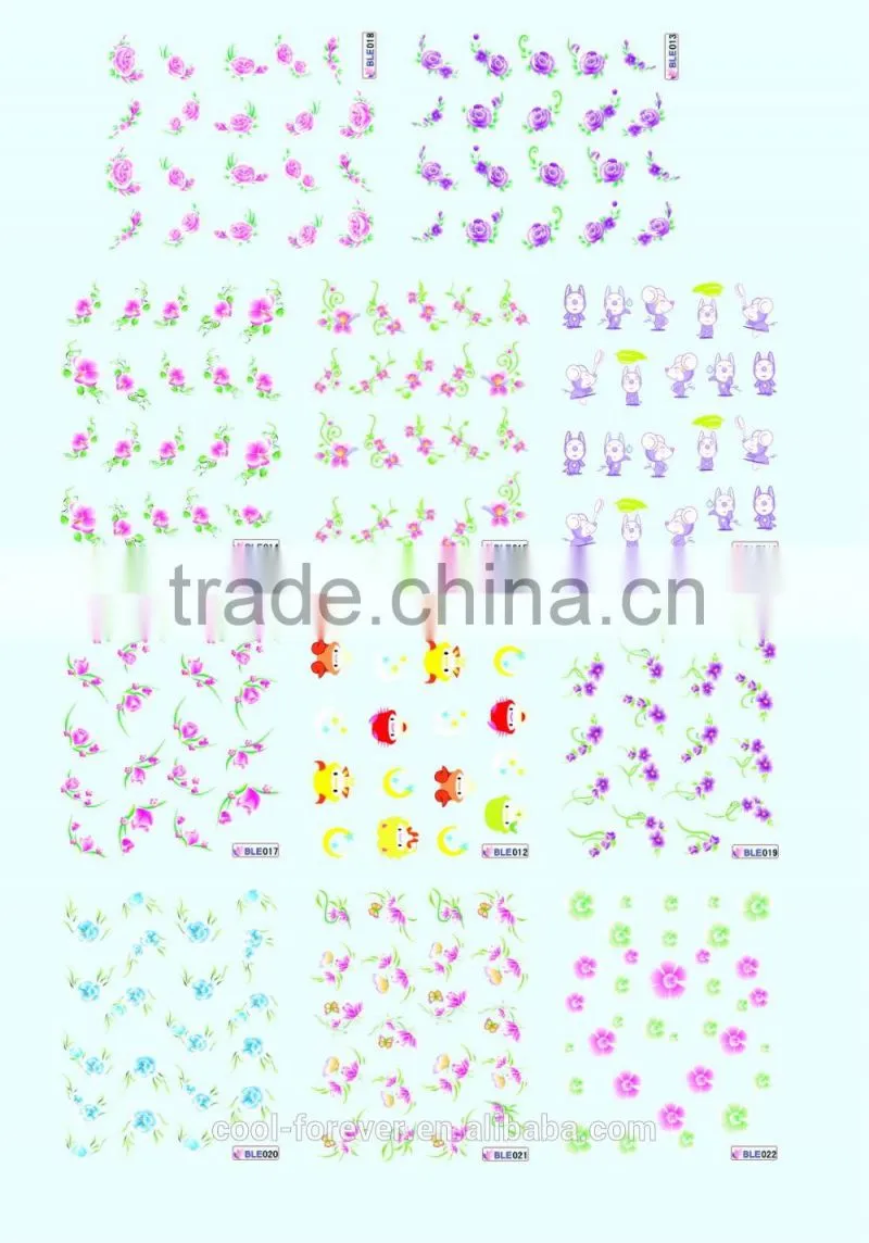 wholesale cartoon nail art stickers