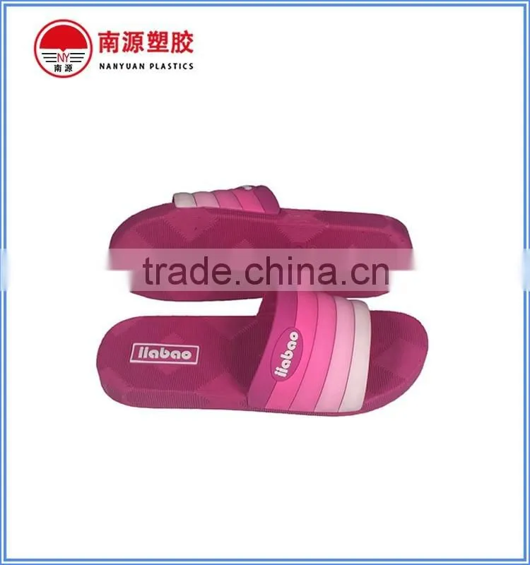 PVC rainbow strap fashion slipper for lady