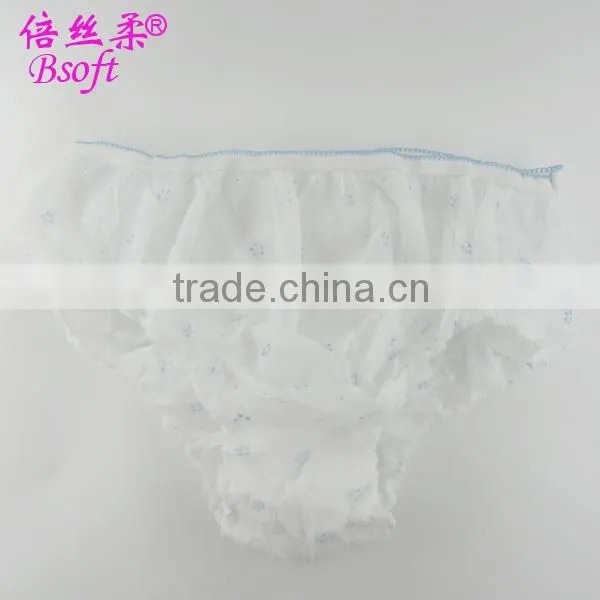 Disposable nonwoven Underwear with pringting for women