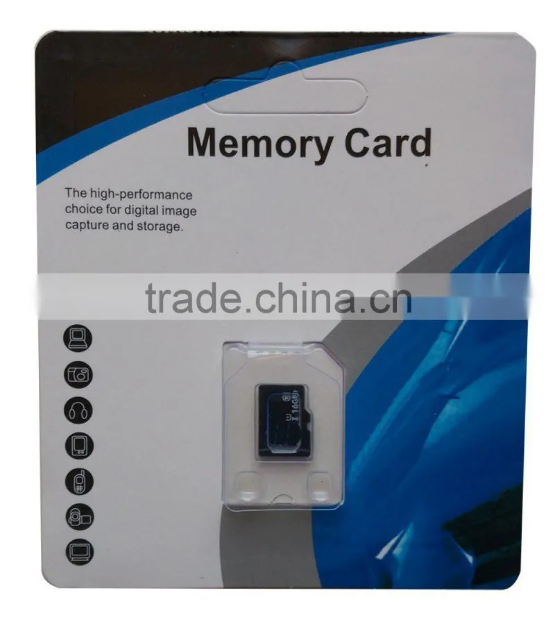 2016 OEM free logo micro card SD with fashionable package