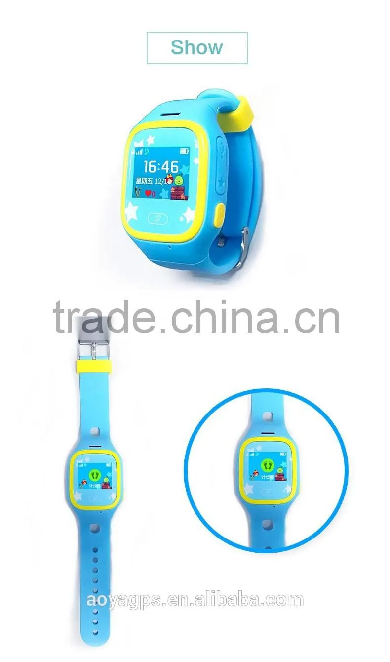 Anti-lost smart watch GPS tracker SOS security alarm monitor for kids baby pets