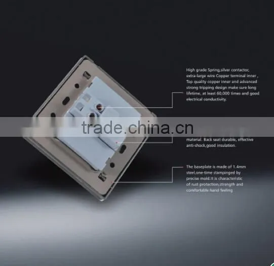 High glade metal wall socket