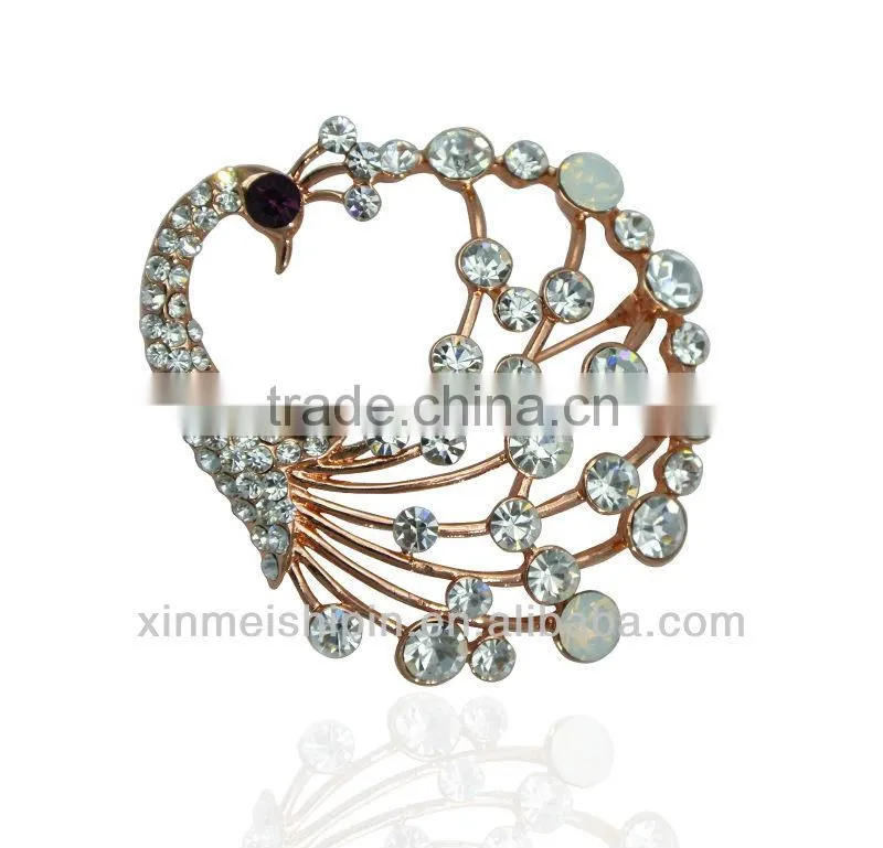 Elegant design handmade make fabric flower brooch