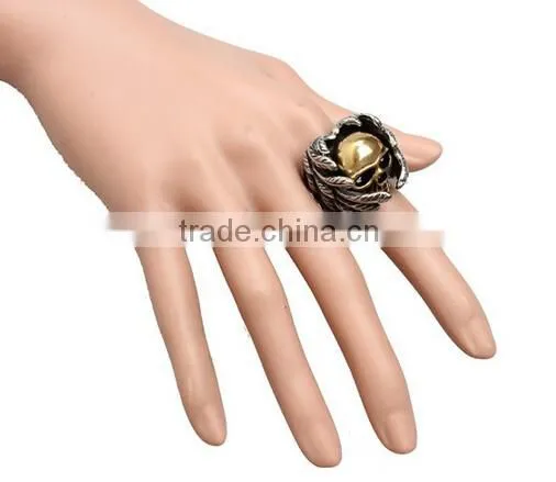new Man's Titanium steel Men'sThe Expendables skull ring