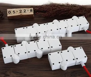 2016 Hot sale power strip/bending pivoting power strip/Rotating Extension Socket