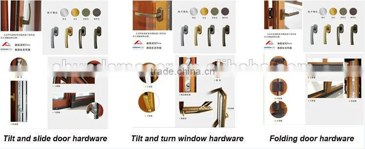 German style automatic opening tilt wood with aluminium cladding window