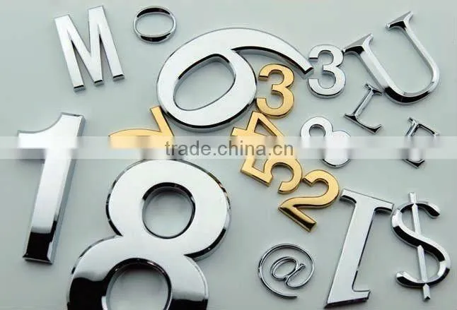 Simulated Metal Letters