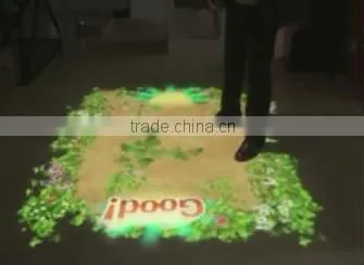 interactive floor or wall projection system for LCD advertising display