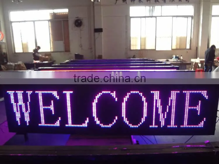 Canada---Programmable DIP moving message panel red outdoor p16/p20/p12/p10 single color led sign display screen board