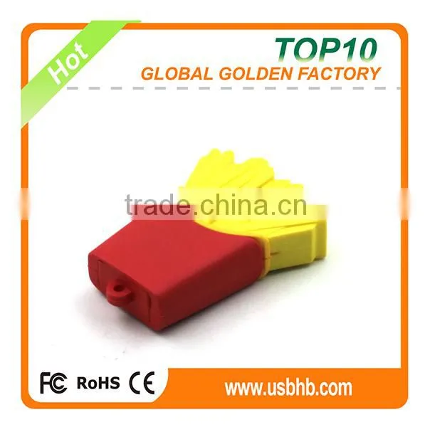 Bulk cheap customized potato chips PVC wholesale pendrive usb