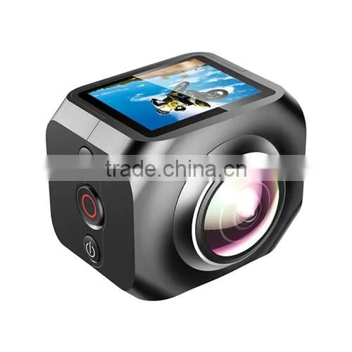 360-degree video camera 1440p FHD wifi 8 effects ,VR panoramic action camera 2.4G remote optinal
