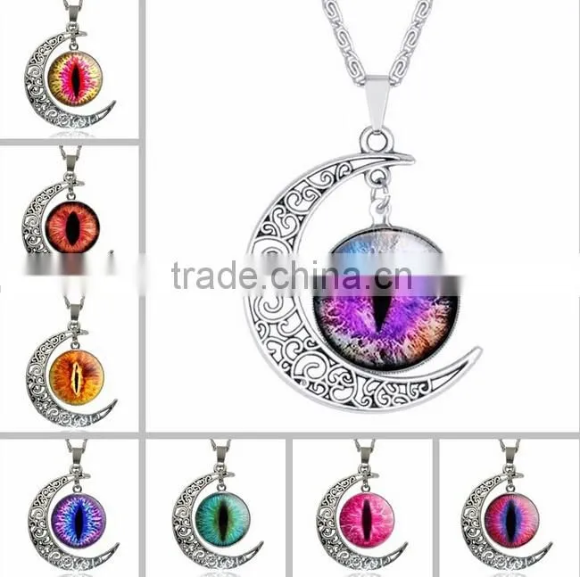 Womens 2016 YIWU IN STOCK Fashion Silver Plated Girlfriend Jewelry Charm Heart Crystal Pendant Chain Necklace