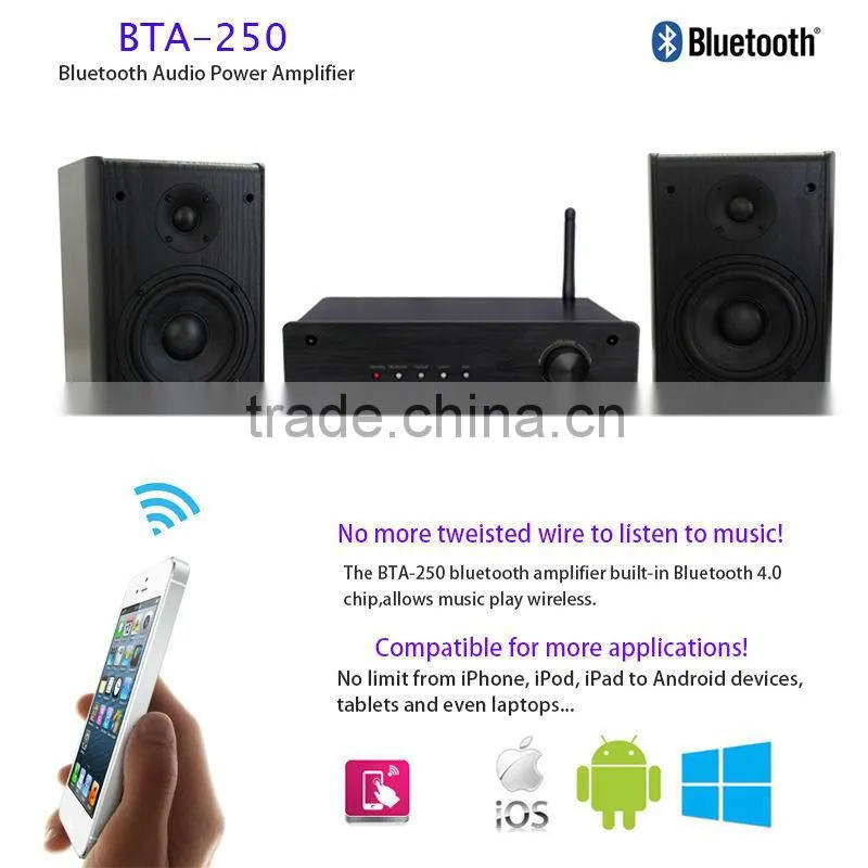 Factory supply popular mini bluetooth 4.0 version digital amplifier BTA-250