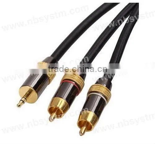 Assembly Type 3.5mm StereoPlug to 2xRCA Plug