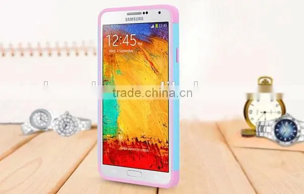 New fashion simple style customized silicone rubber phone cover for samsung galaxy note 3