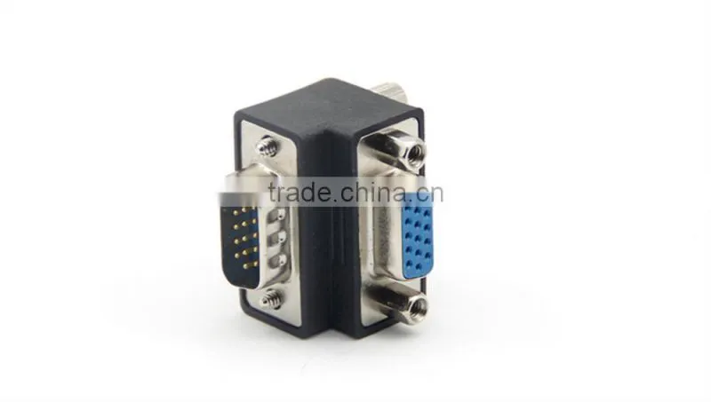 Hot sale angle 90 degree VGA adapter male to female