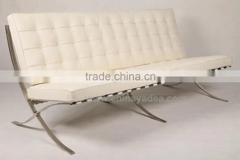 Design furniture leather modern barcelona sofa white black red