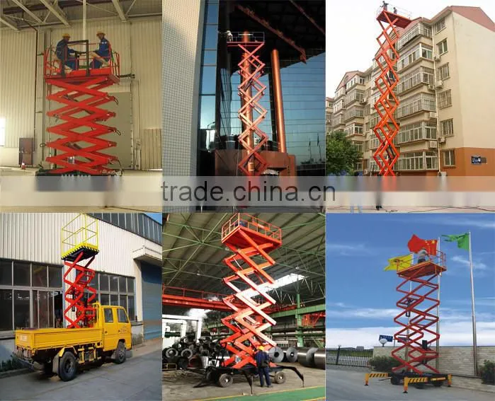 Automatic hydraulic mobile scissor lifts