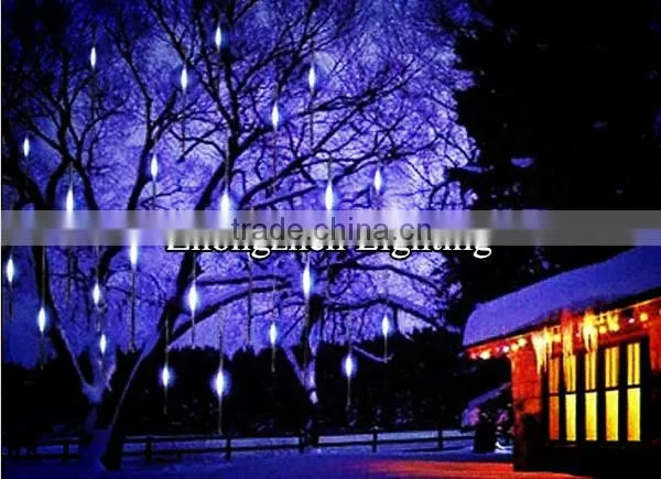 outdoor waterproof led meteor shower rain tube christmas light tree decoration