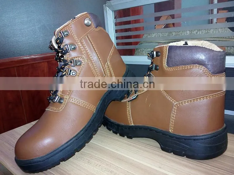industrial cheap steel toe cap brand rubber outsole anti-slip steel toe safety shoes/boots