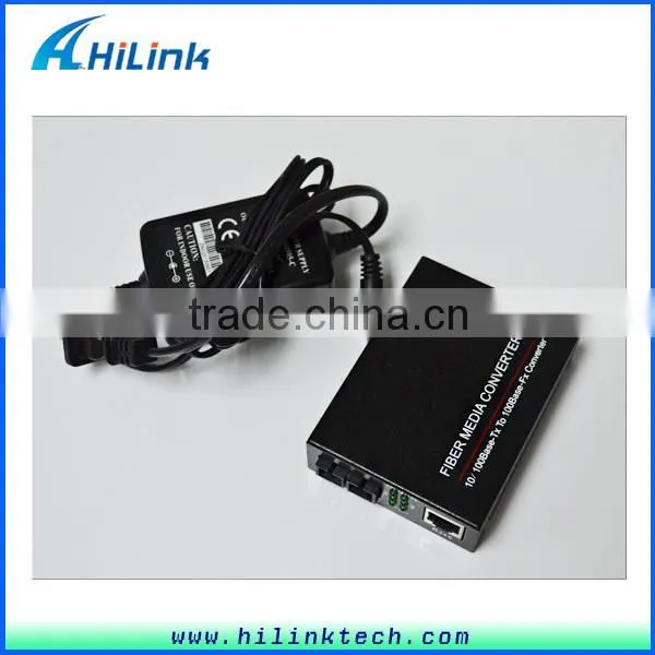 10/100Base Fiber Media Converter External Power