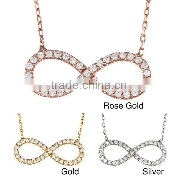 Wholesale Price 925 Sterling Silver Infinity Pendant Silver infinity Charms