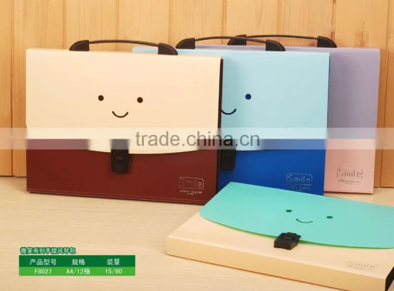 Fashional paper filing expanding file folder with 12 pockets