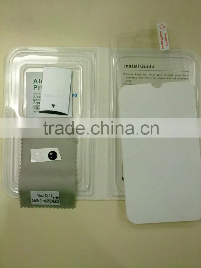 tempered glass screen protector with retail packaging