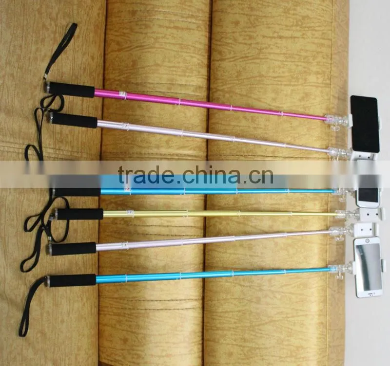 2015 Best Quality Factory Bluetooth Selfie Stick with bluetooth shutter button