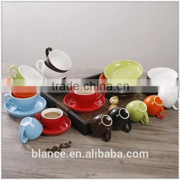 cheaper ceramic glaze coffee set ,colorful cup