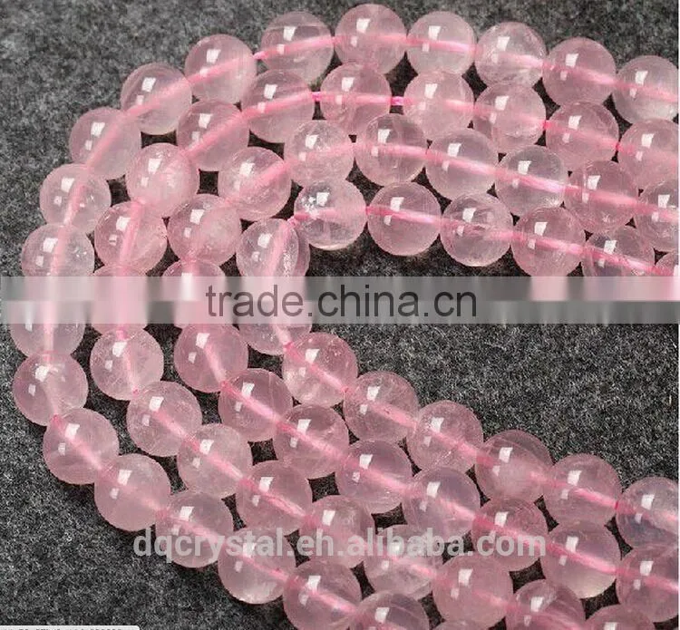 Natural charming rose quartz crystal beads bracelet wholesale