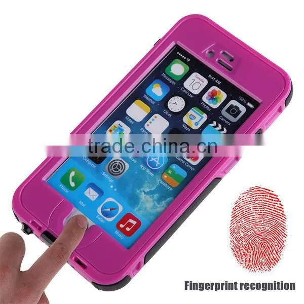 5.5" for iPhone 6 6S 6 Plus Waterproof Case IPX68 With Fingerprint Touch ID