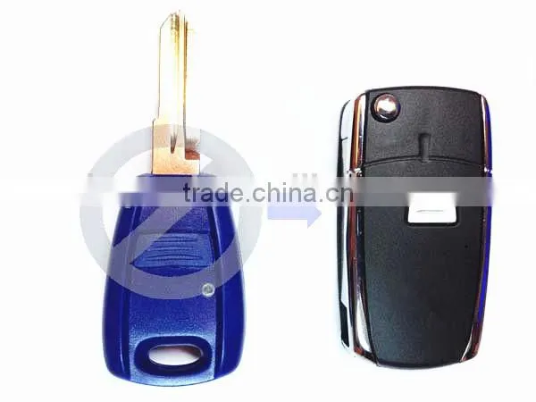 Best price car key cover Fiat 1 button flip key shell fiat key