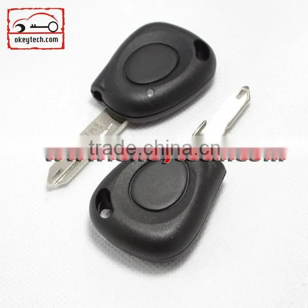 Best price car key Renault 1 button remote key cover can put light renault key