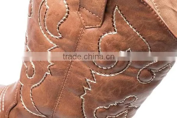 black tan brown cowgirl&cowboy genuine leather western boots wholesale