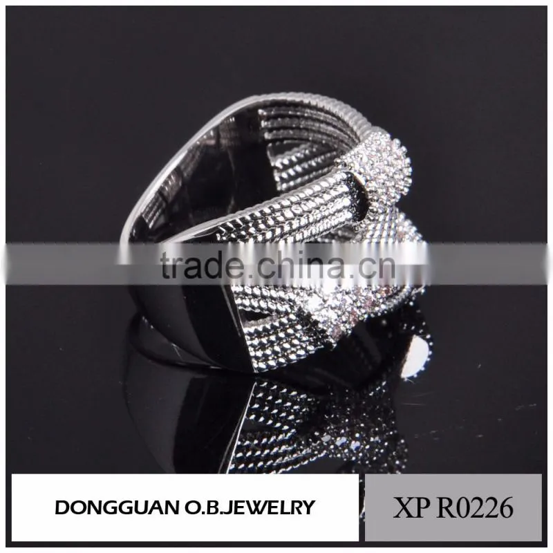 2016 high quality fashion saudi arabia white gold wedding ring price /handmade ring design