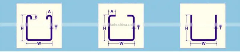 Vichnet high quality 10 years warranty curved strut channel