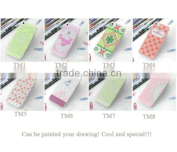 Lace flower Mobile Phone Hard Skin Case Cover Various Painted for iphone 6