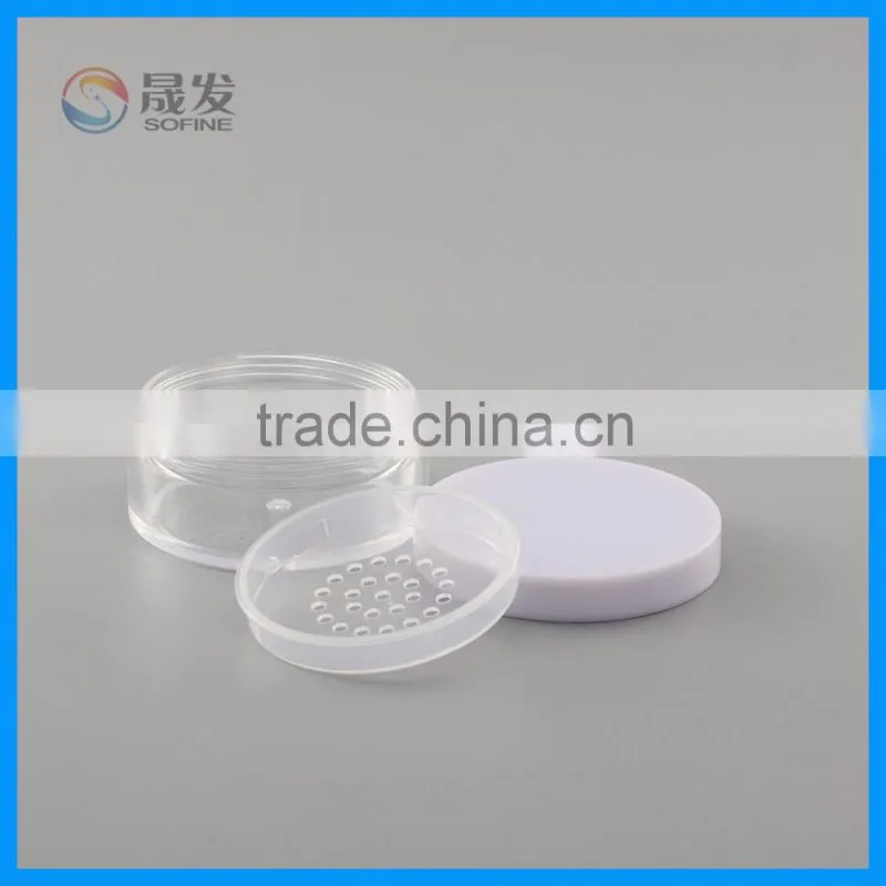 Clear Loose powder jar/Empty loose powder jar