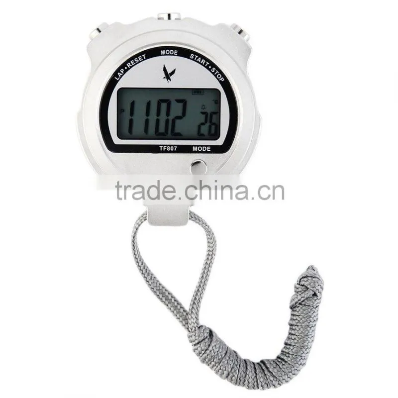 2016 new Digital Metal Shell Single Row Stopwatch With Temperature function,